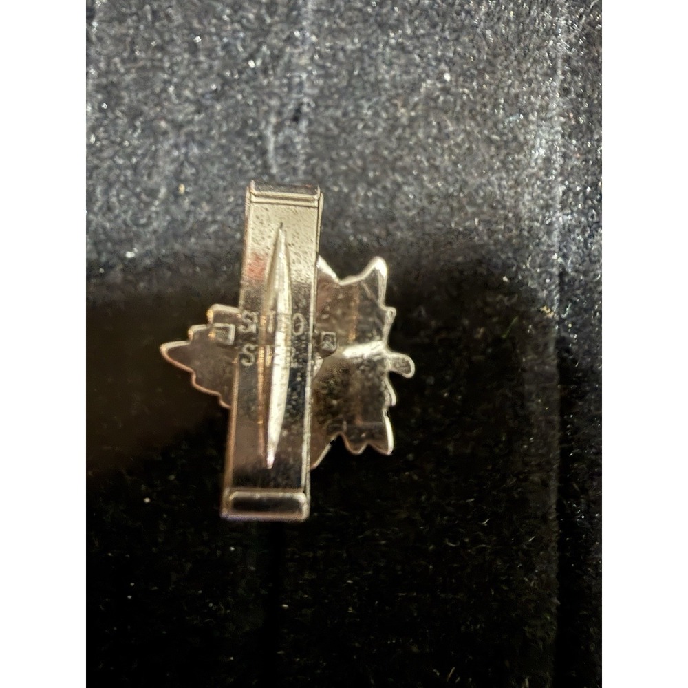 Vintage - Signed Sterling Silver - Canadian MAPLE LEAF Men's Cufflinks Set - Picture 4 of 5
